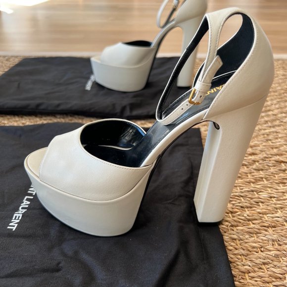 YSL Jodie Platform (Pearl) Size 36 (US 6) - Picture 6 of 9